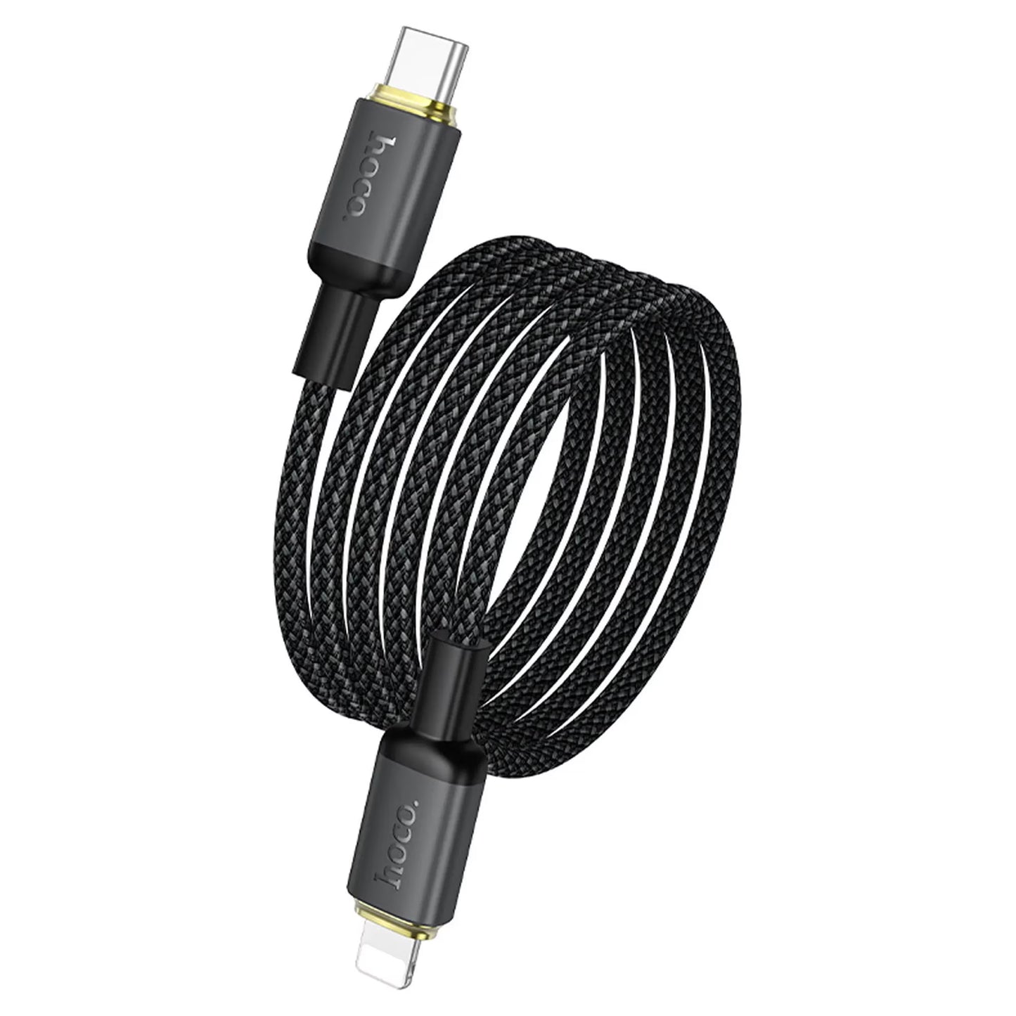 Cablu Date si Incarcare USB-A - Lightning HOCO X128 Benefit, 12W, 1m, Negru