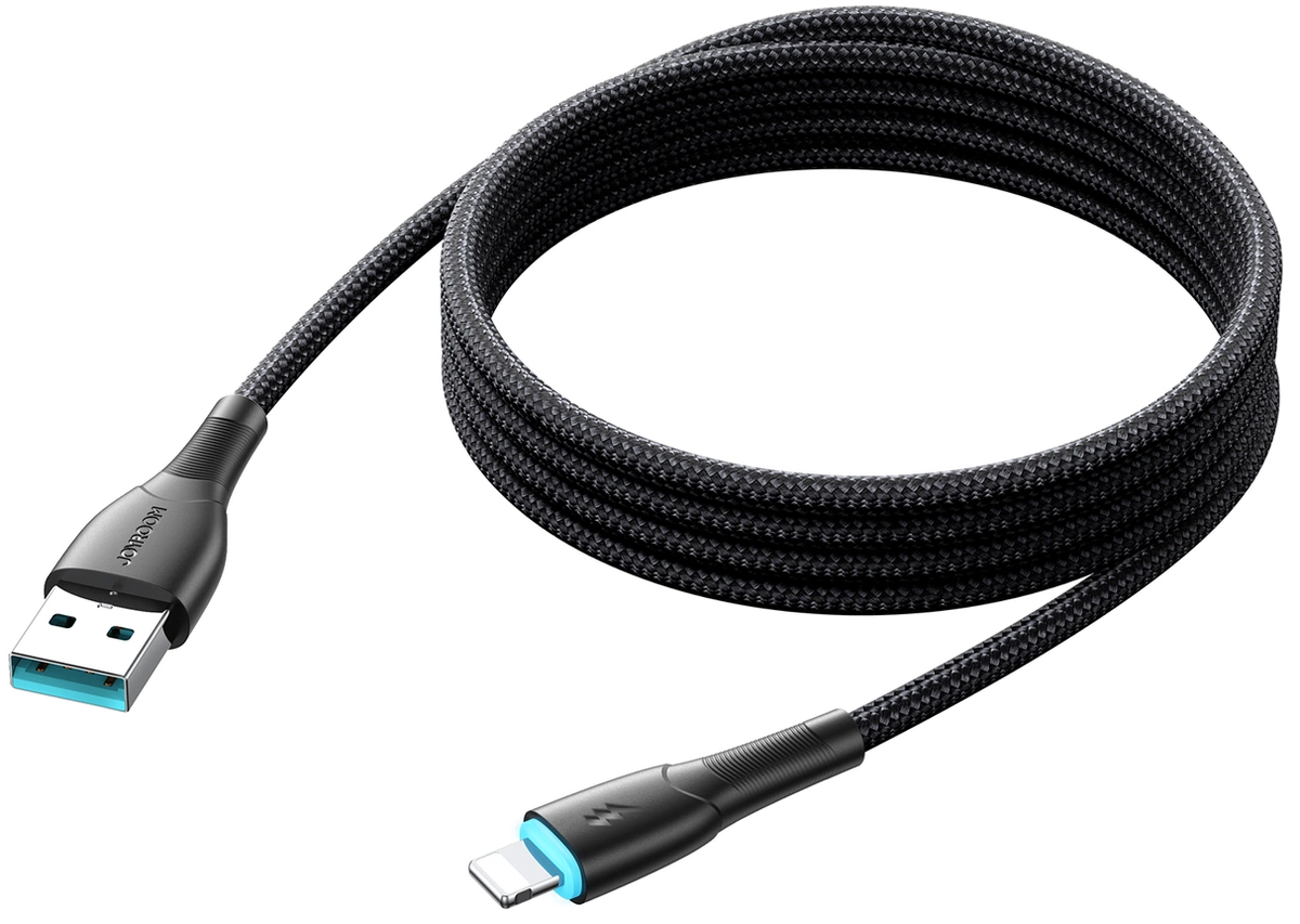 Cablu Date si Incarcare USB-A - Lightning Joyroom SA32-AL3, 18W, 1m, Negru