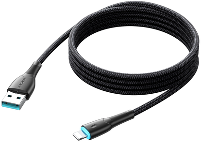 Cablu Date si Incarcare USB-A - Lightning Joyroom SA32-AL3, 18W, 1m, Negru
