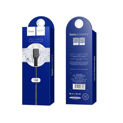 Cablu Date si Incarcare USB-A - Lightning HOCO Flash X20, 18W, 1m, Negru