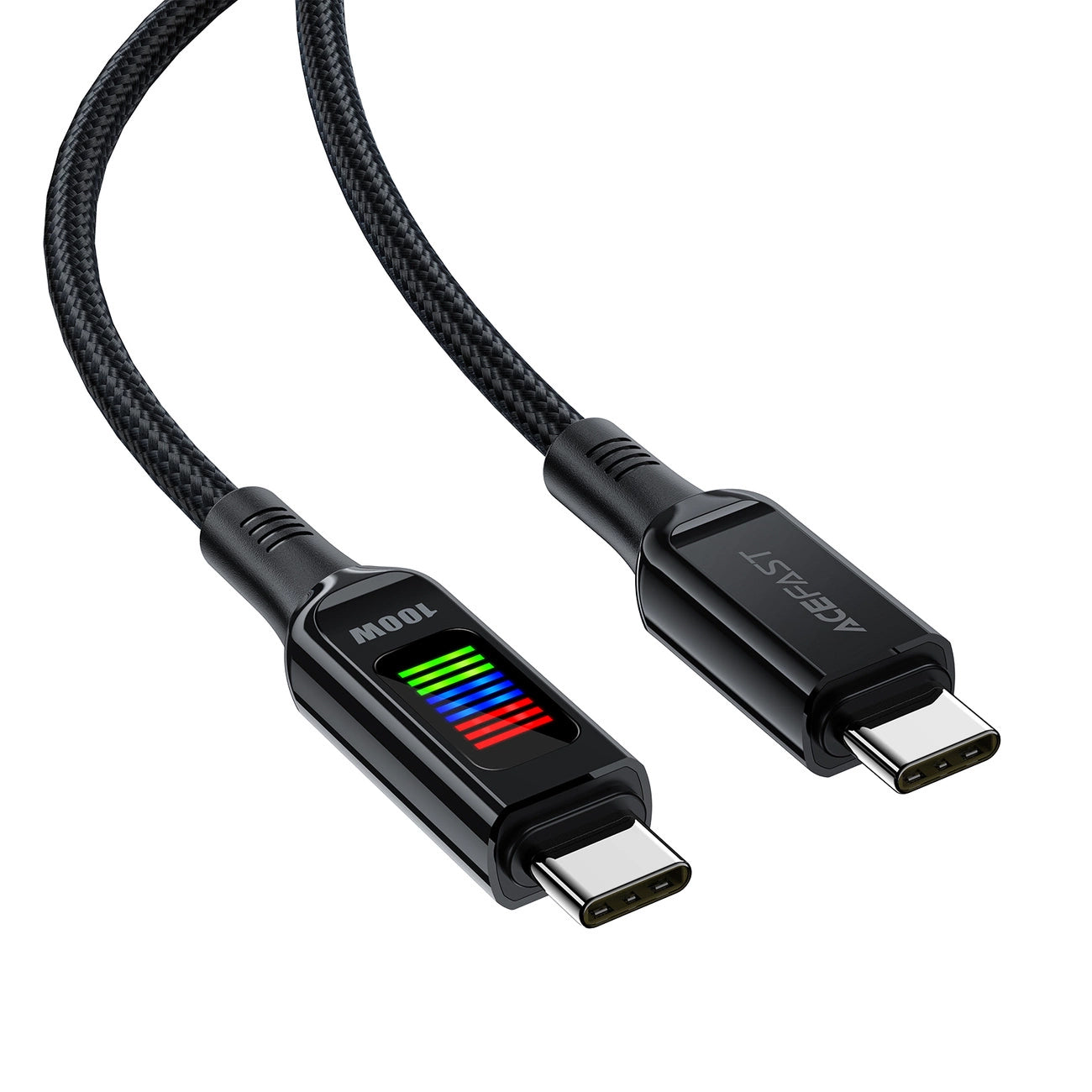 Cablu Date si Incarcare USB-C - USB-C Acefast C7-03, 100W, 1.2m, Negru