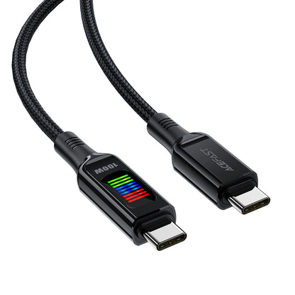 Cablu Date si Incarcare USB-C - USB-C Acefast C7-03, 100W, 1.2m, Negru