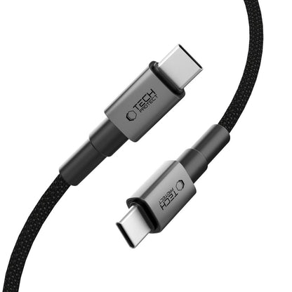 Cablu Date si Incarcare USB-C - USB-C Tech-Protect Ultraboost DNA, 60W, 0.5m, Gri