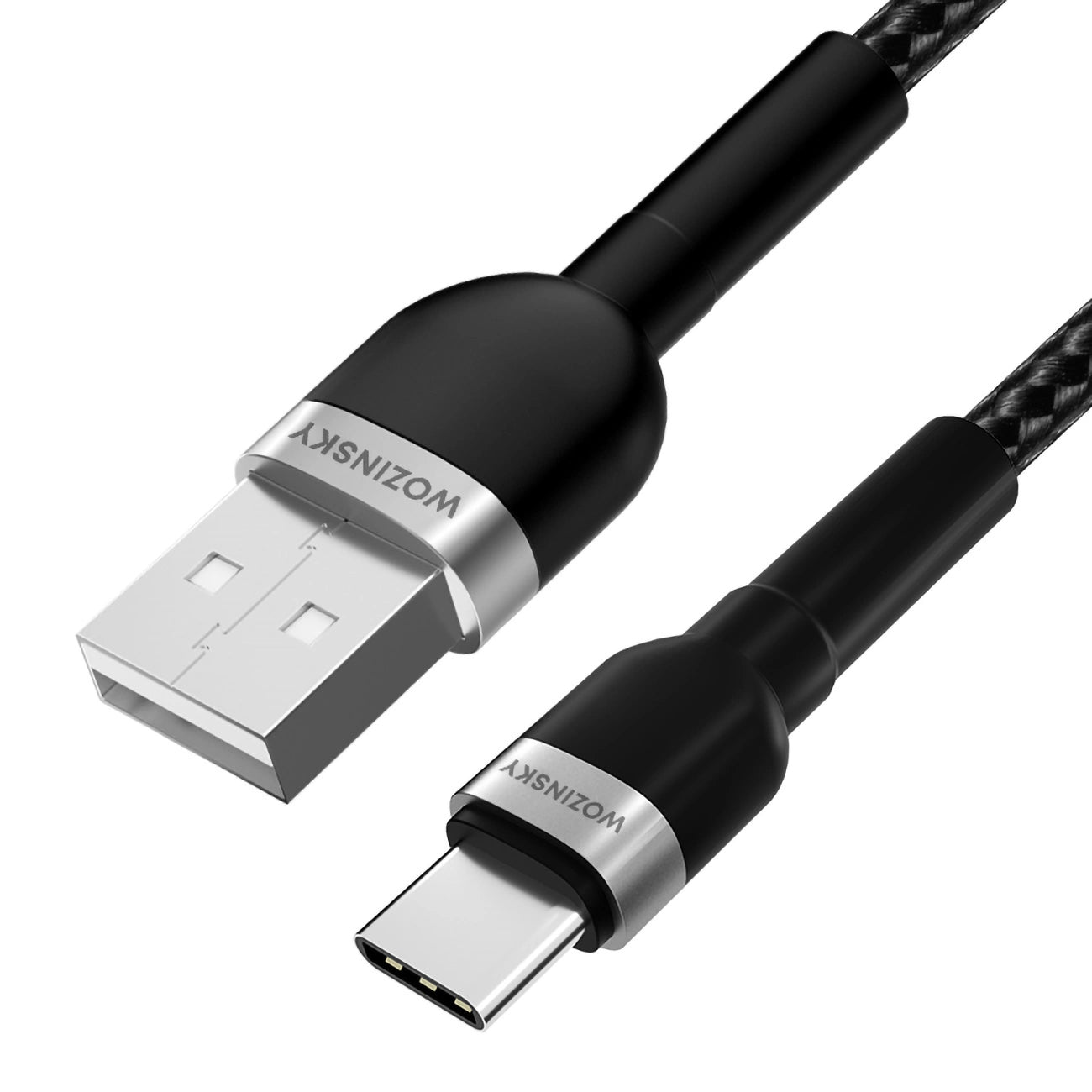 Cablu Date si Incarcare USB-A - USB-C WZK WNBAC1, 20W, 1m, Negru