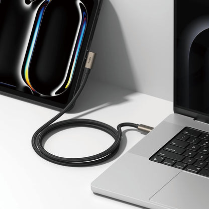Cablu Date si Incarcare USB-C - USB-C Ringke 2X2 Angled, 240W, 2m, Negru