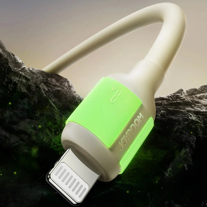 Cablu Date si Incarcare USB-A - Lightning Joyroom S-A53, 18W, 1.2m, Bej