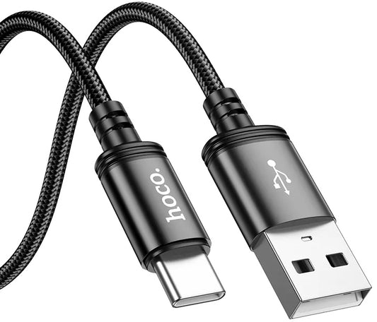 Cablu Date si Incarcare USB-A - USB-C HOCO X89, 18W, 2m, Negru