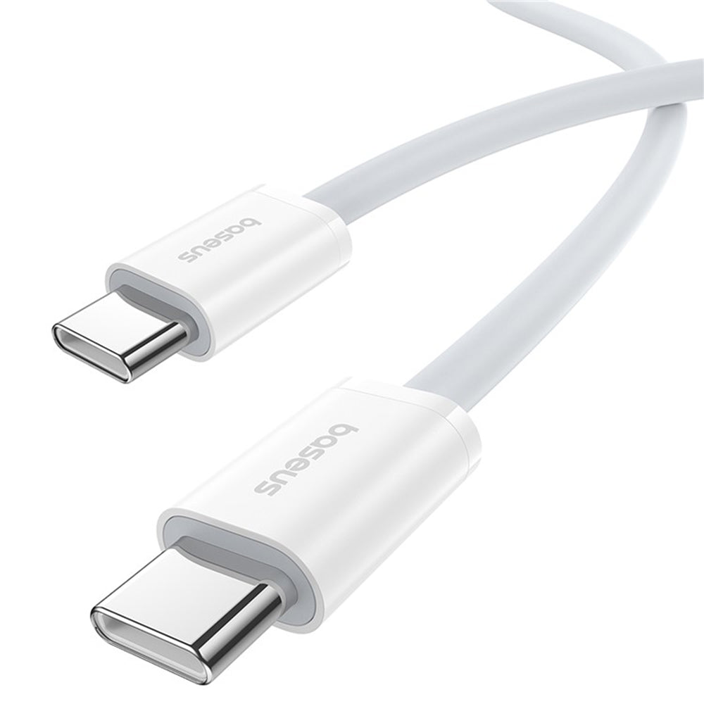 Cablu Date si Incarcare USB-C - USB-C Baseus Superior Series 2, 30W, 2m, Alb P10365200211-01