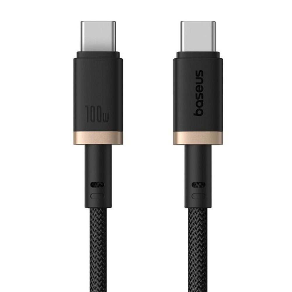 Cablu Date si Incarcare USB-C - USB-C Baseus Dura Series, 100W, 2m, Auriu P10377803U01-03