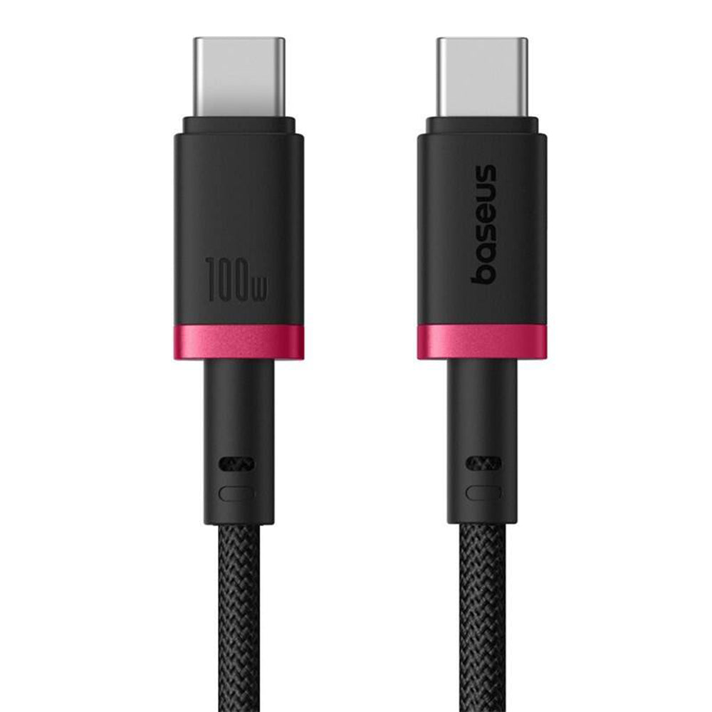 Cablu Date si Incarcare USB-C - USB-C Baseus Dura Series, 100W, 2m, Rosu P10377803U01-02