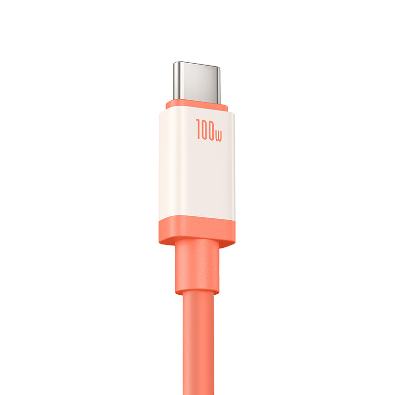 Cablu Date si Incarcare USB-A - USB-C Baseus Zero Degree Series, 100W, 2m, Rosu