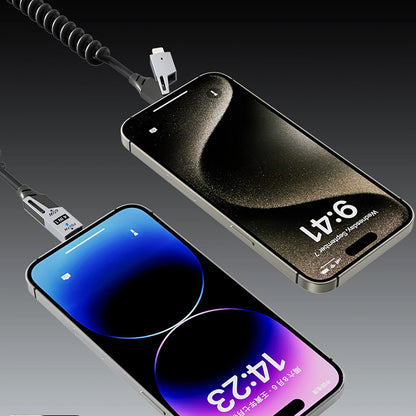 Cablu Date si Incarcare USB-A / USB-C - Lightning / USB-C Dudao L20 Pro, 65W, 1.5m, Negru