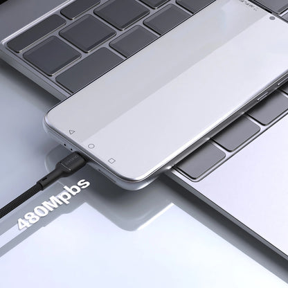 Cablu Date si Incarcare USB-A - USB-C Dudao L9T, 100W, 1m, Negru