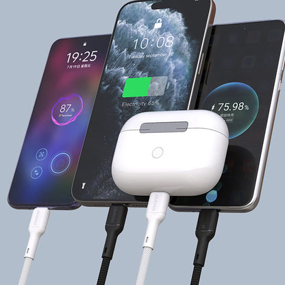 Cablu Date si Incarcare USB-C - USB-C Dudao L9C, 65W, 1m, Alb