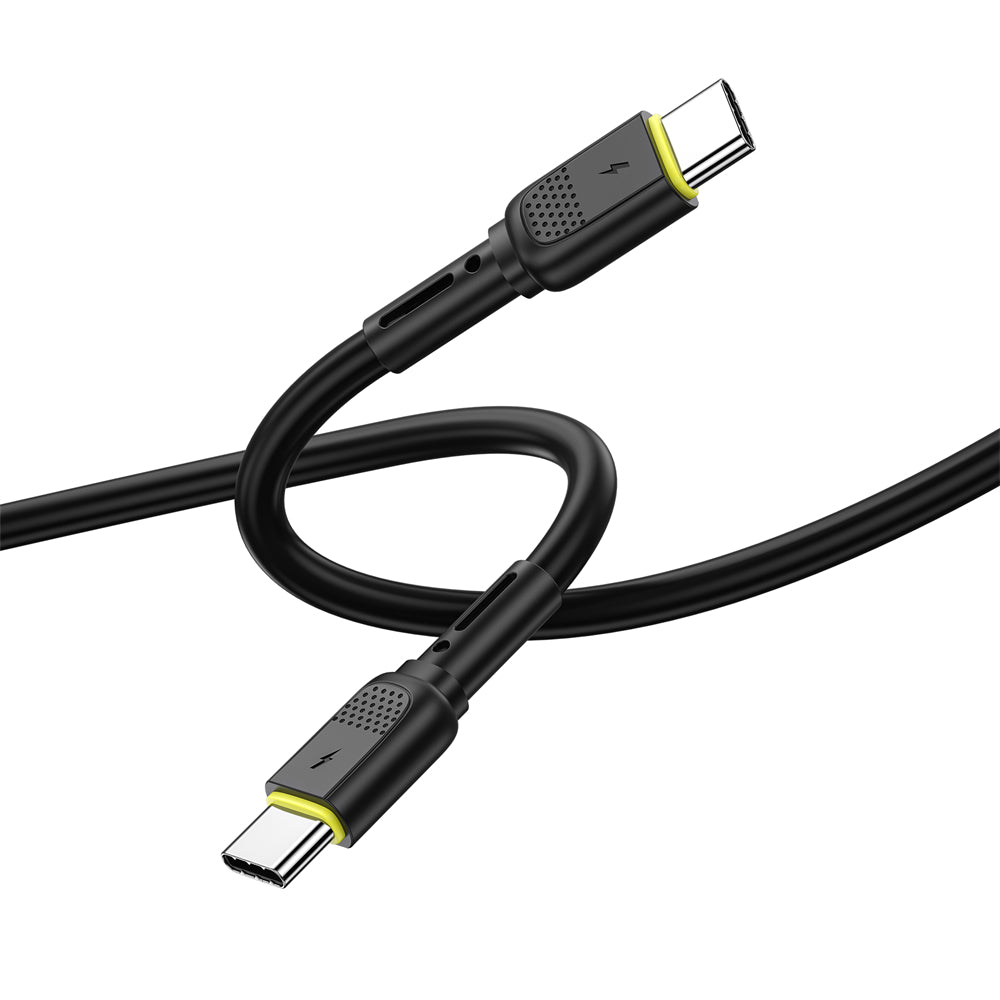 Cablu Date si Incarcare USB-C - USB-C WiWu Wi-C034, 60W, 1.2m, Negru