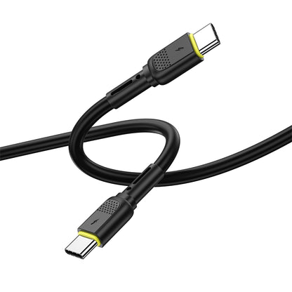 Cablu Date si Incarcare USB-C - USB-C WiWu Wi-C034, 60W, 1.2m, Negru