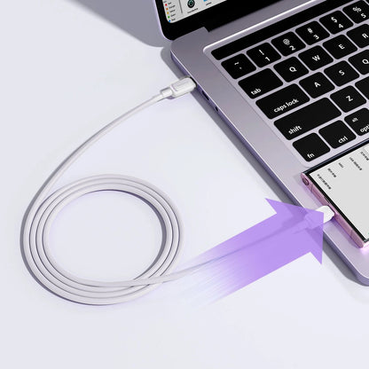 Cablu Date si Incarcare USB-C - USB-C Joyroom S-A14, 60W, 1.2m, Alb