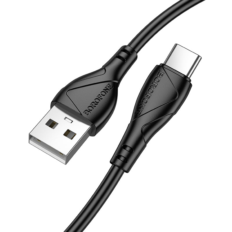 Cablu Date si Incarcare USB-A - USB-C Borofone BX121 Energy, 18W, 1m, Negru