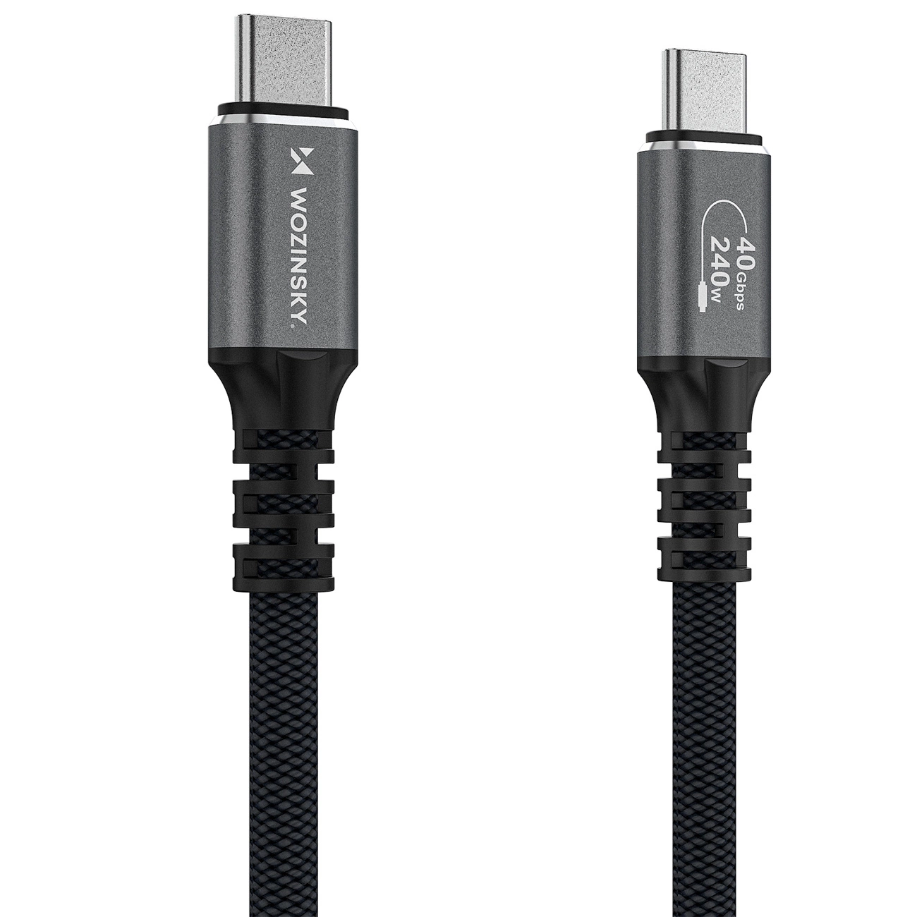 Cablu Date si Incarcare USB-C - USB-C WZK WPS-UY42S, 240W, 2m, Negru