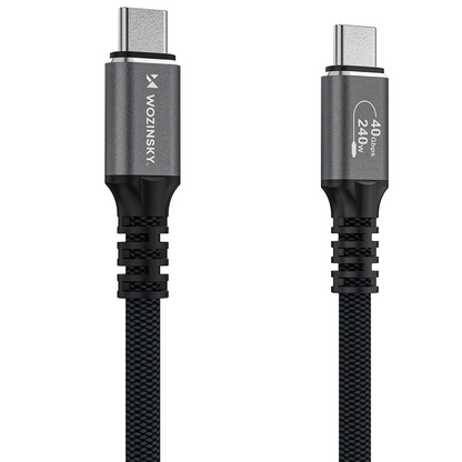 Cablu Date si Incarcare USB-C - USB-C WZK WPS-UY42S, 240W, 2m, Negru