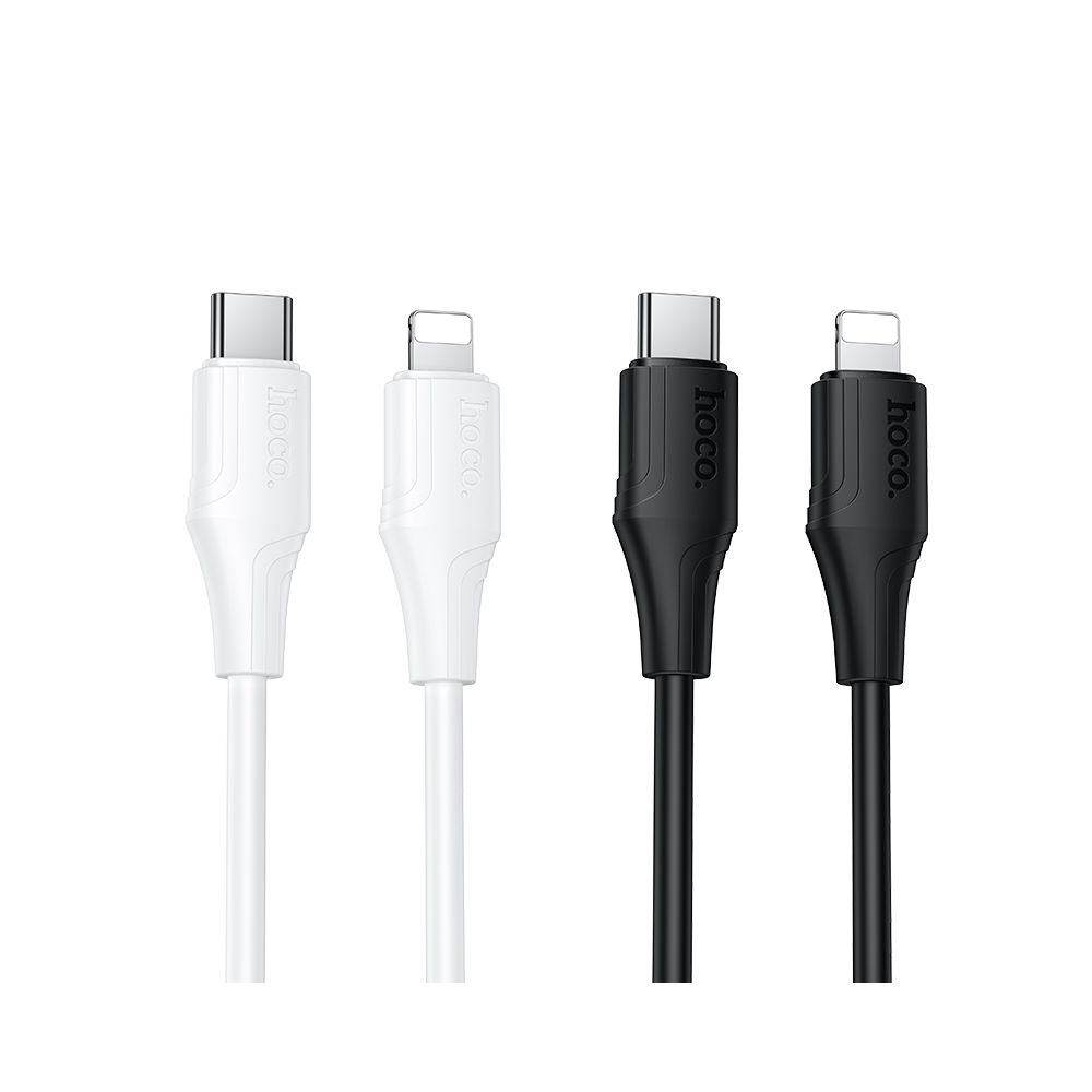 Cablu Date si Incarcare USB-C - Lightning HOCO X124, 27W, 1m, Alb