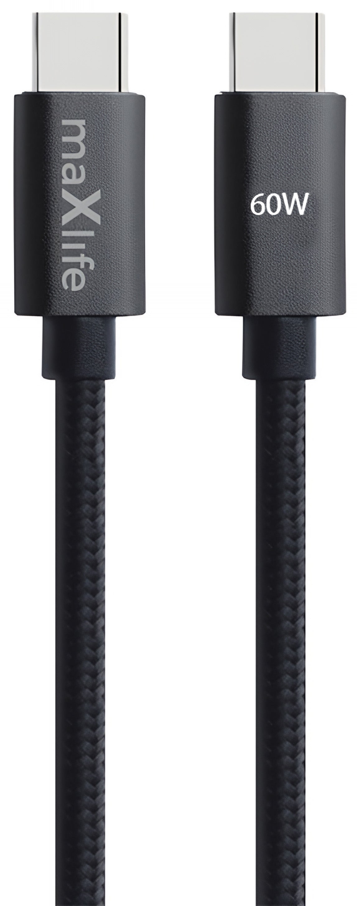 Cablu Date si Incarcare USB-C - USB-C MaXlife MXUC-12, 60W, 2m, Negru