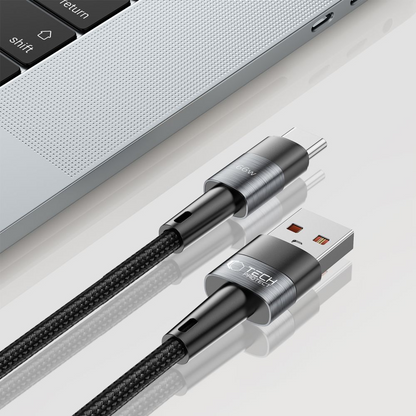 Cablu Date si Incarcare USB-A - USB-C Tech-Protect Ultraboost, 66W, 0.5m, Gri