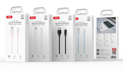 Cablu Date si Incarcare USB-A - Lightning XO Design NB291, 18W, 1m, Albastru