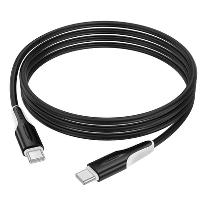 Cablu Date si Incarcare USB-C - USB-C Borofone BX119 New, 60W, 1m, Negru