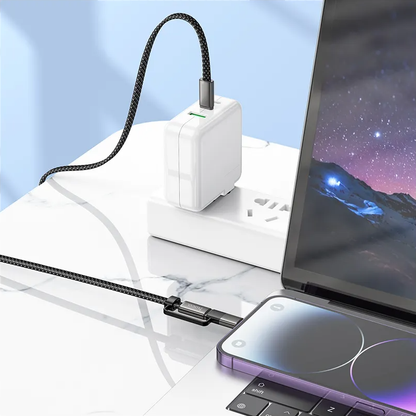 Cablu Date si Incarcare USB-C - Lightning / USB-C HOCO X125, 60W, 1m, Negru