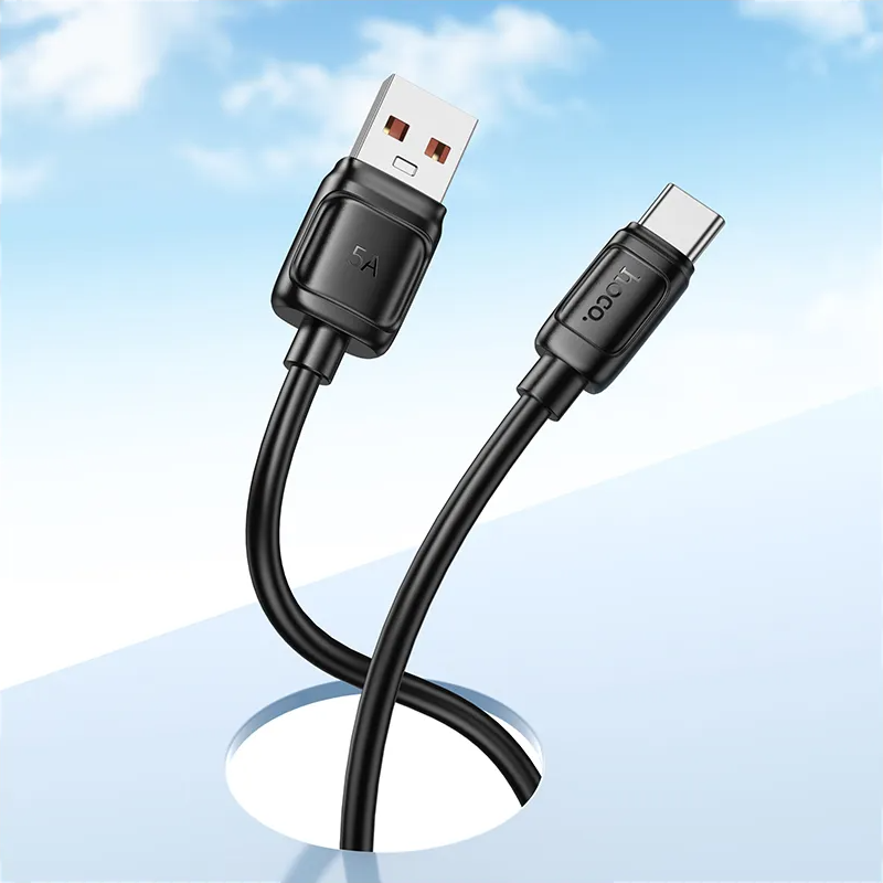 Cablu Date si Incarcare USB-A - USB-C HOCO X115, 100W, 1m, Negru