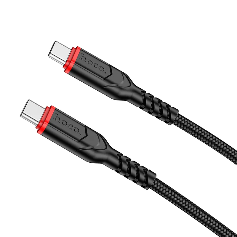 Cablu Date si Incarcare USB-C - USB-C HOCO X59 Victory, 60W, 3m, Negru