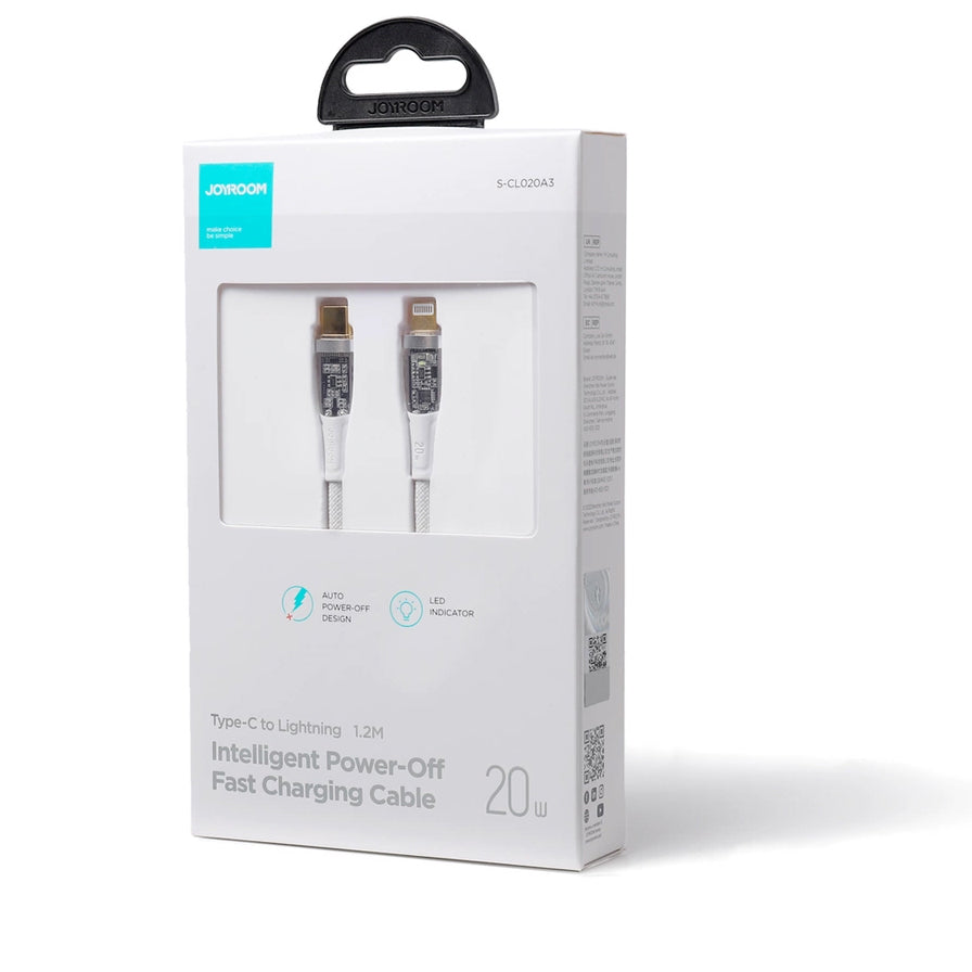 Cablu Date si Incarcare USB-C - Lightning Joyroom S-CL020A3, 20W, 1.2m, Alb