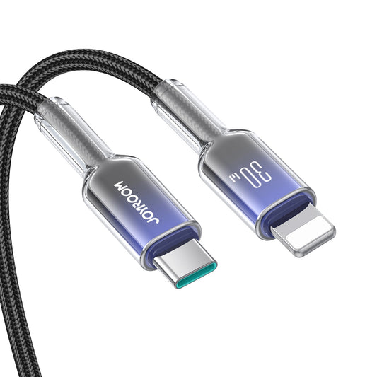 Cablu Date si Incarcare USB-C - Lightning Joyroom S-A42, 30W, 1.2m, Negru