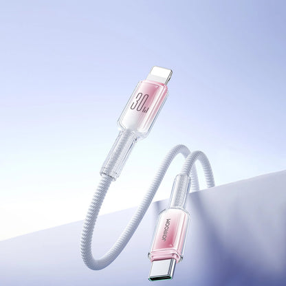 Cablu Date si Incarcare USB-C - Lightning Joyroom S-A42, 30W, 1.2m, Alb