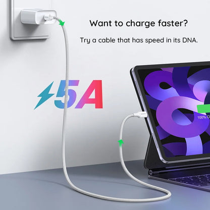 Cablu Date si Incarcare USB-C - USB-C UGREEN L502, 100W, 1m, Portocaliu