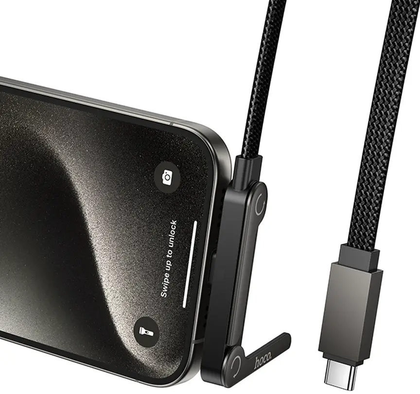 Cablu Date si Incarcare USB-C - USB-C HOCO U150 Exquisite, 60W, 1.2m, Negru