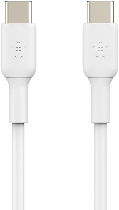 Cablu Date si Incarcare USB-C - USB-C Belkin BoostCharge, 60W, 2m, Alb CAB003bt2MWH