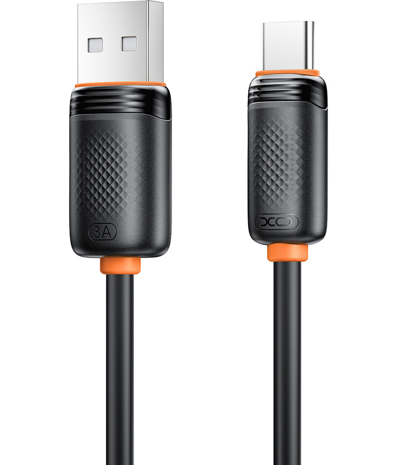 Cablu Date si Incarcare USB-A - USB-C XO Design NB302, 18W, 1m, Negru