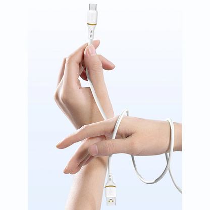 Cablu Date si Incarcare USB-C - USB-C Dudao L25C, 30W, 1m, Alb