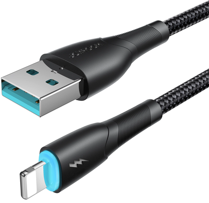 Cablu Date si Incarcare USB-A - Lightning Joyroom SA32-AL3, 18W, 1m, Negru