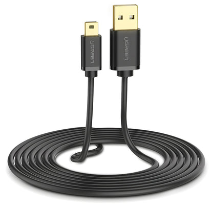 Cablu Date si Incarcare USB-A - miniUSB UGREEN US132, 2m, Negru