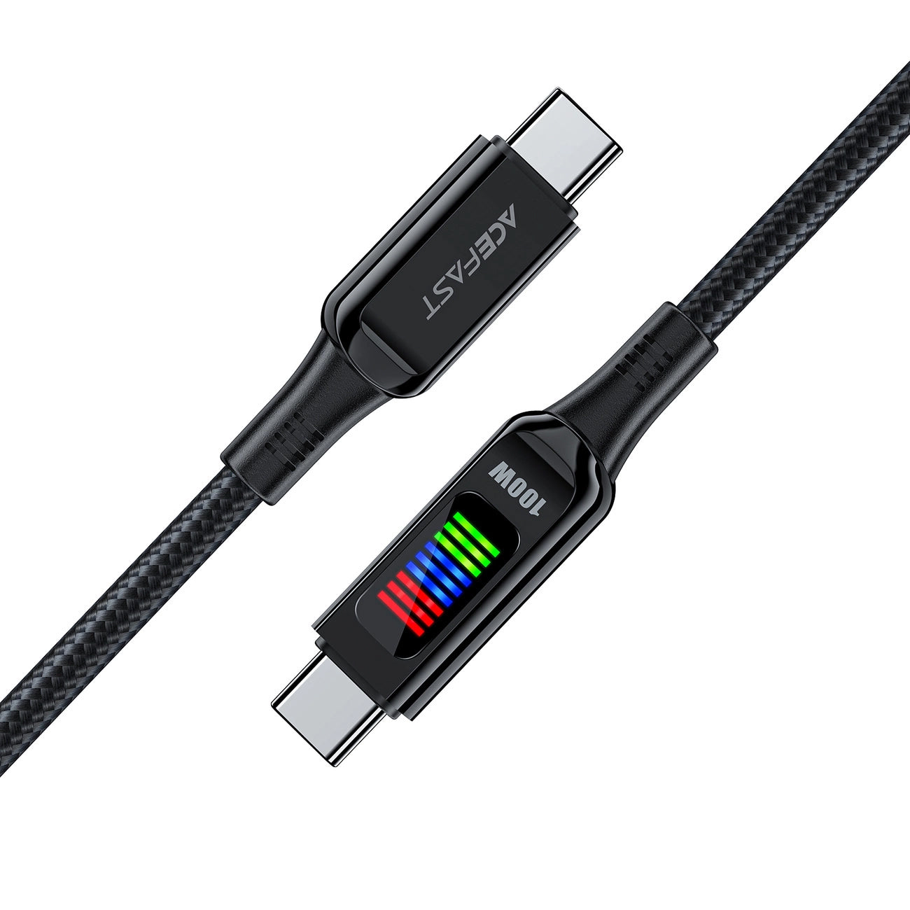 Cablu Date si Incarcare USB-C - USB-C Acefast C7-03, 100W, 1.2m, Negru