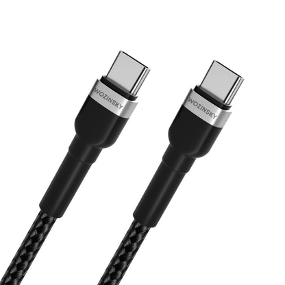Cablu Date si Incarcare USB-C - USB-C WZK WNBCC1, 65W, 1m, Negru