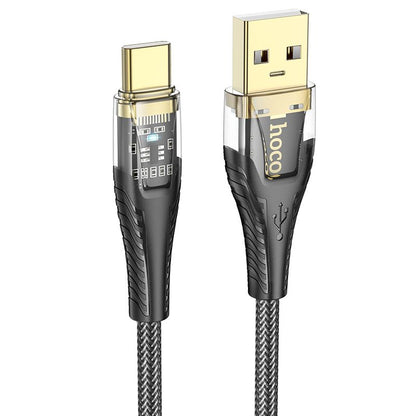 Cablu Date si Incarcare USB-A - USB-C HOCO U121, 18W, 1.2m, Negru