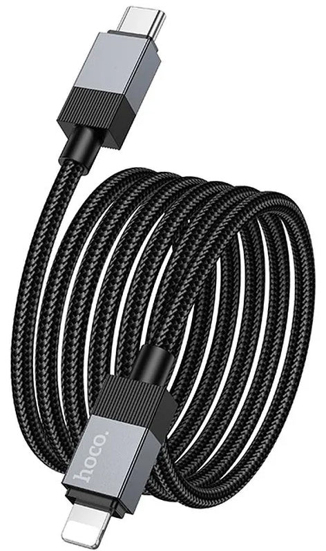 Cablu Date si Incarcare USB-C - Lightning HOCO X110, 27W, 1m, Negru
