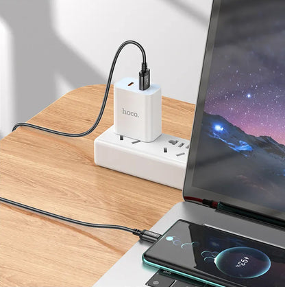 Cablu Date si Incarcare USB-A - USB-C HOCO X89, 18W, 2m, Negru