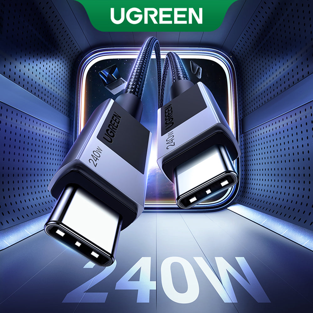 Cablu Date si Incarcare USB-C - USB-C UGREEN L513, 240W, 1m, Negru