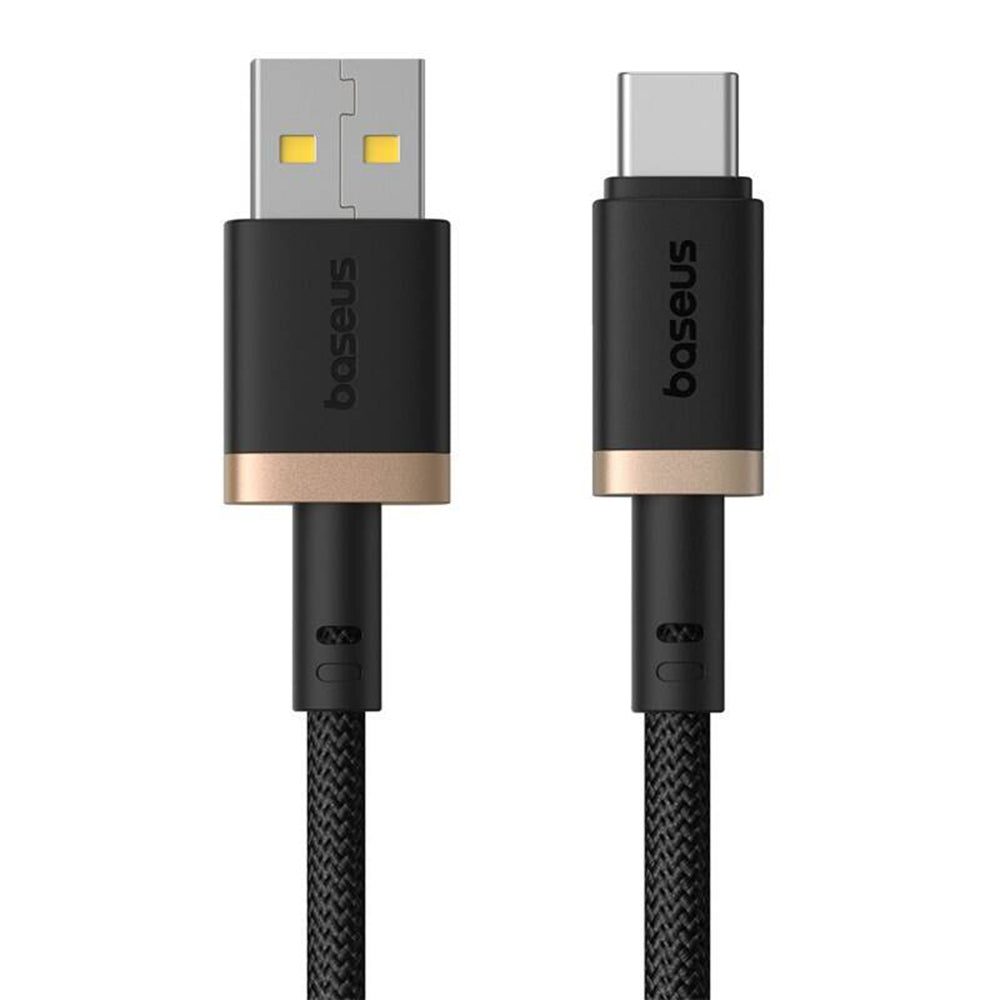 Cablu Date si Incarcare USB-A - USB-C Baseus Dura Series, 60W, 2m, Auriu P10377802U01-02