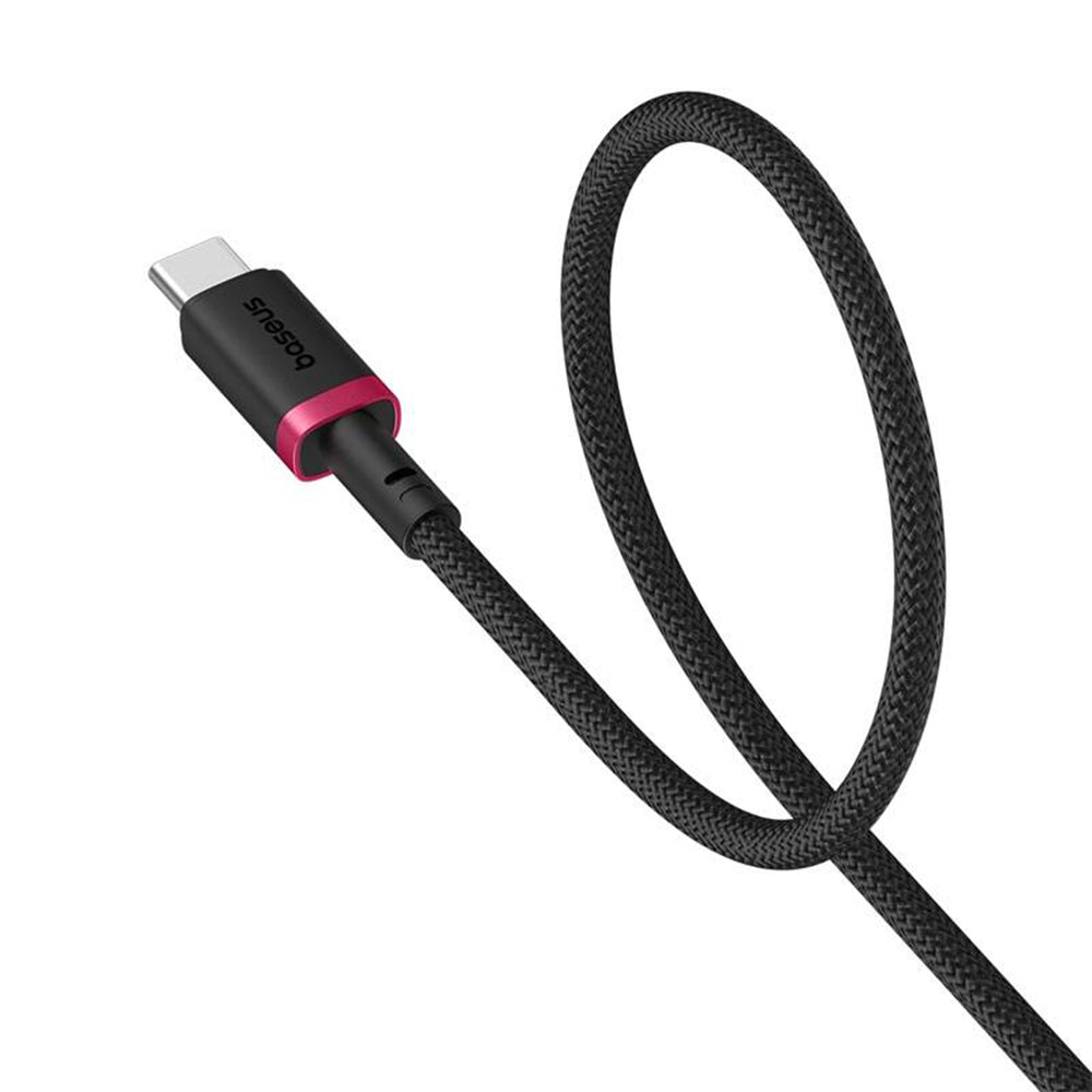 Cablu Date si Incarcare USB-A - USB-C Baseus Dura Series, 60W, 2m, Rosu P10377802U01-03